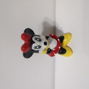 Minnie Mouse Glass Figurine Vintage Tiny Bone China Disney Taiwan